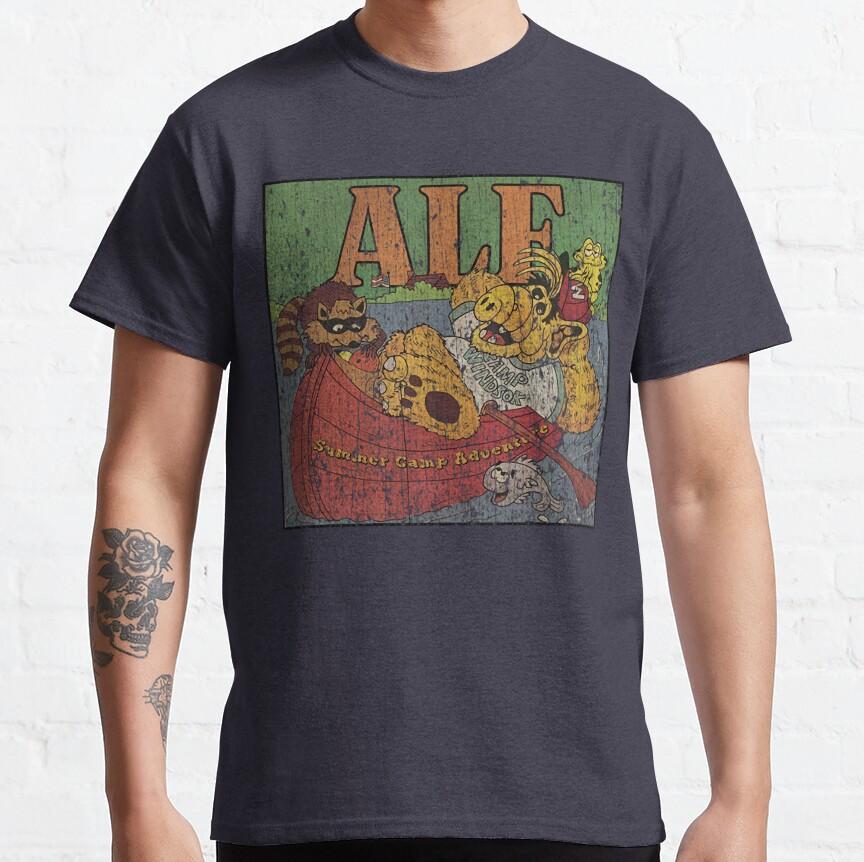 

Alf Summer Camp adventure 80s Cartoon graphic t shirts Retro Style alien ALF TV Show Unisex t shirt Adult all size S-6XL 4XL