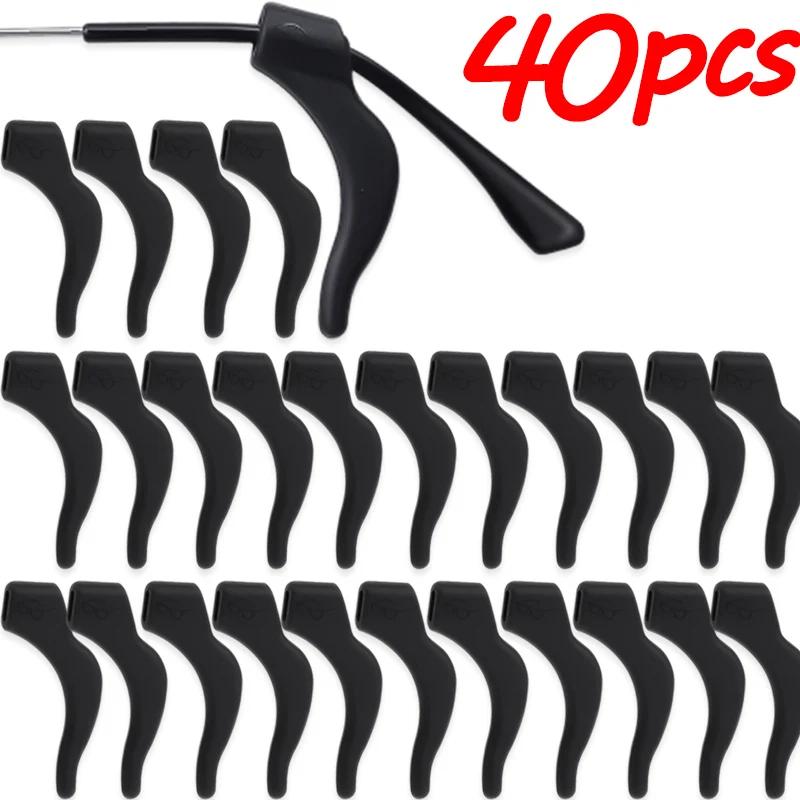 2-60pairs Silicone Anti-slip Ear Hooks Women Men Antiskid Glasses Leg Ear Sleeve Clear Anti-fall Eyewear Holder Accessories