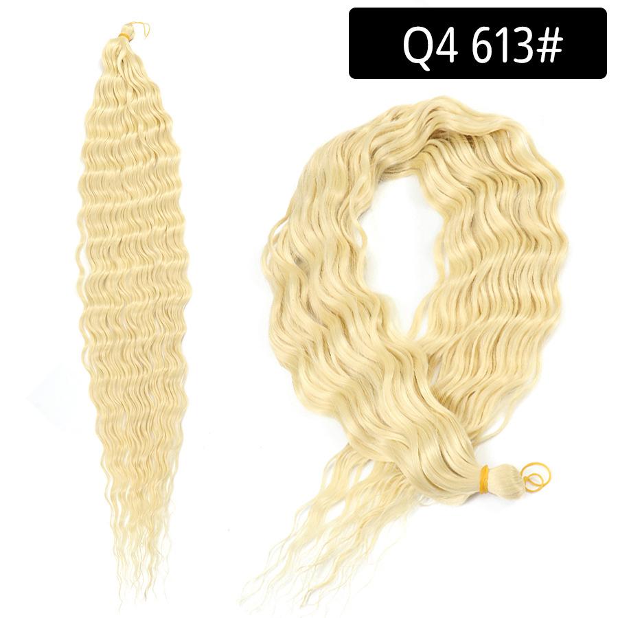 Ocean Deep Wave Kanekalon Crochet Hair 30 inch 120g Long Ombre Synthetic For Women