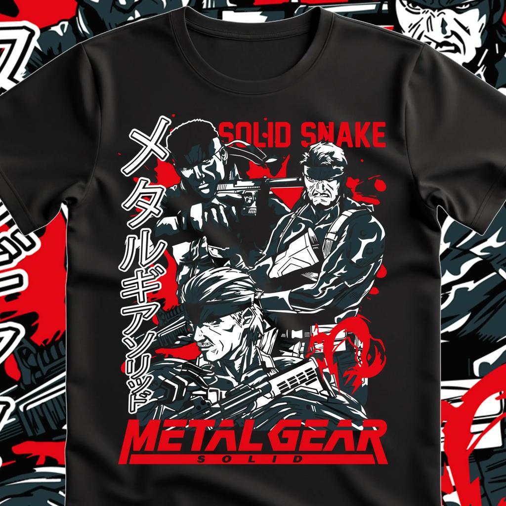 Mgs1 Snake T-Shirt Metal Gear Solid Vintage Oberteile Snakeraiden Mgs Sons Of Liberty Unisex Unisex Kleidung Unisex T-Shirt Baumwollkleidung