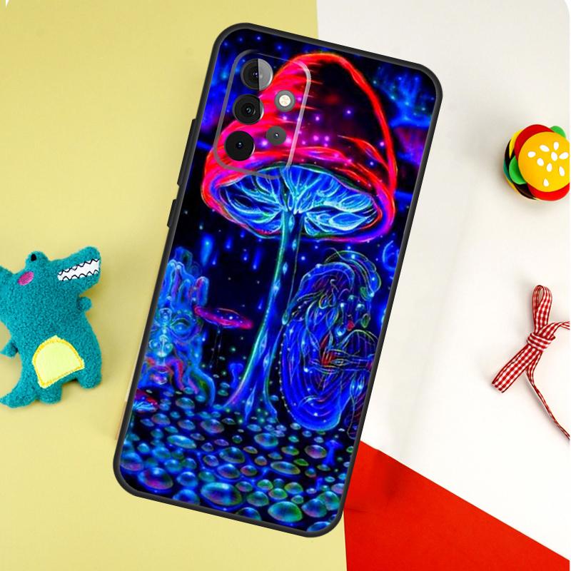 Trippy Mushroom Psychedelic Art For Samsung Galaxy A53 A33 A13 A54 A34 A14 A55 A35 A15 A05 A06 A16 A22 A32 A52 Phone Case