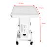 110V White Salon Trolley Beauty Salon Trolley Cart, Beauty Salon Rolling Cart Stand Roller Trolley with Sockets For Beauty Salon