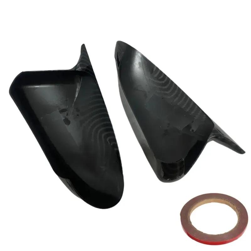 Carbon Look/Glossy Black Car Side Wing Cap Mirror Cover For Nissan Qashqai J10 2007-2014 Rearview Mirror Case Add-on accessories