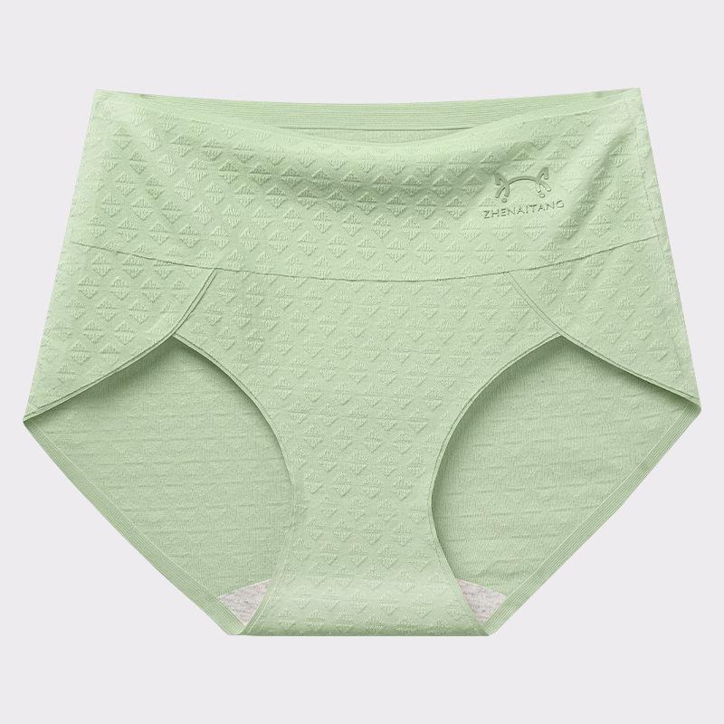 Baumwollunterwäsche für Damen Slips mit hohem Bund Nahtlos Atmungsaktiv Hautfreundlich Übergröße Hüfthebend Dreiecksslips