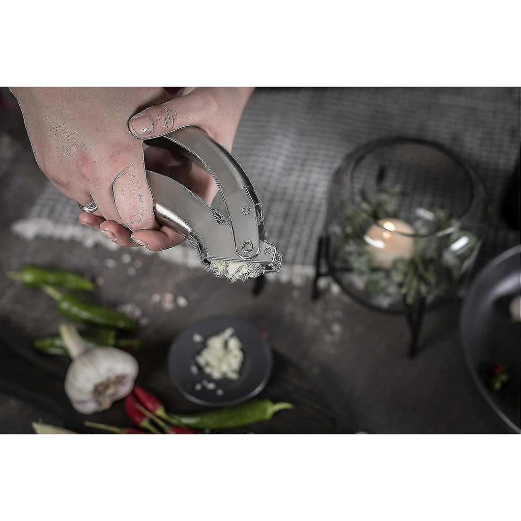 Rikon Epicurean Garlic Press, Stainless Steel, 6.5 X 1 X 1.5 Inches