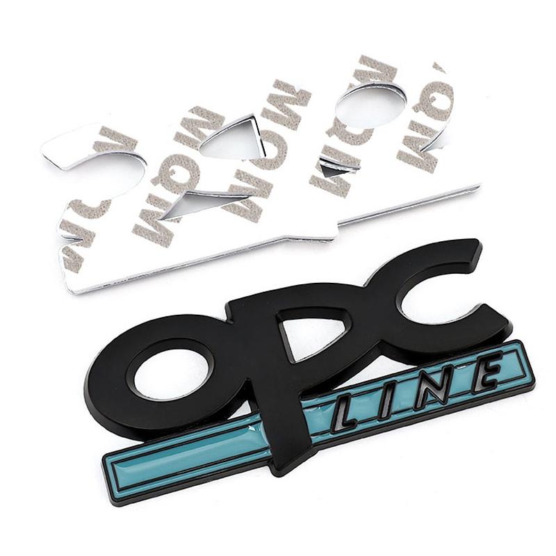 OPC Line Emblem Front Grille Badge Tail Stickers  For Opel Astra G H J K F Corsa D Zafira B ignia Mokka Regal Accessories
