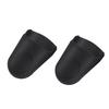 2Pcs Saxophone Clarinet Mouthpiece Protective Rubber Cap Sax Accessories (Black)
