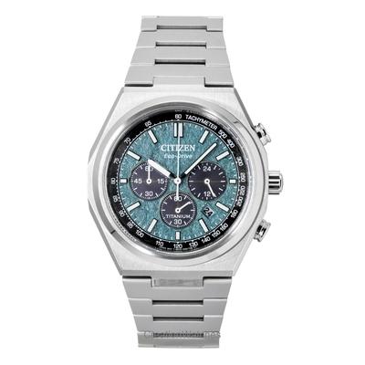 Zenshin Super Titanium Chronograf Zielona Tarcza Eco-Drive CA4610-85X 100M Zegarek Męski