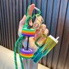 Fashionable Sports Barbell Keychain: Mini Water Cup and Bag Pendant