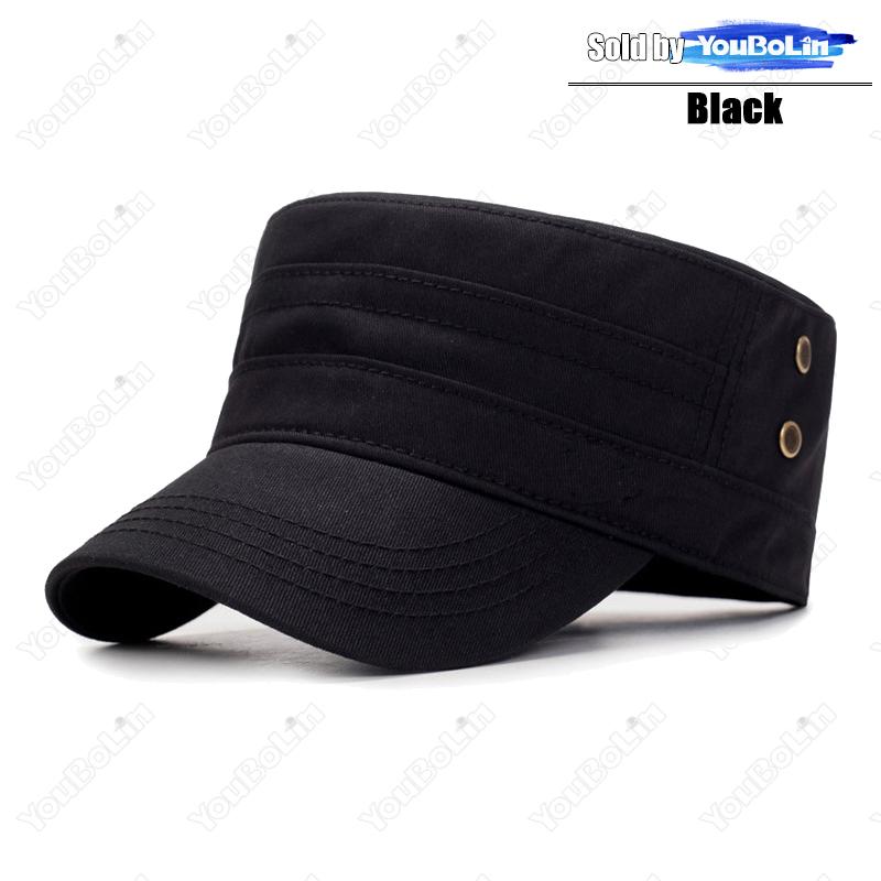 

Hey Hat Letter Small Iron Label Military Cadet Flat Cap Sun Hat Trucker Caps Dad Hats