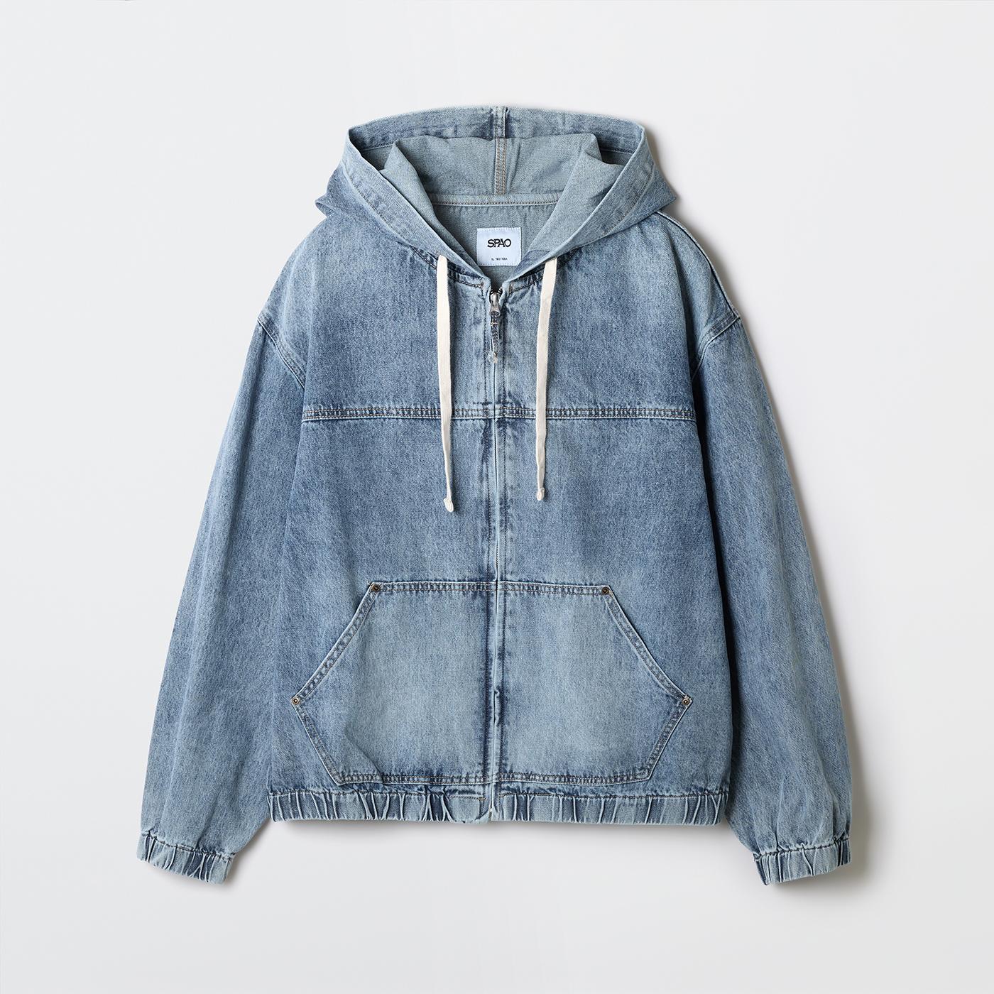 Джинсовая толстовка Spao SPJEG23CY1 S темно-серого