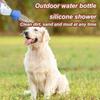 Portable Water Bottle Shower Cap Universal Pet Shower Head Spray Dog Shower Attachment  Silicone Water Sprayer Accessory For Dog
