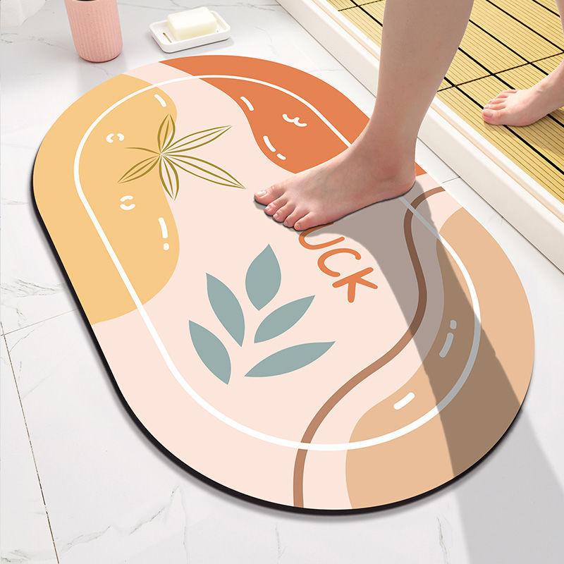 Diatom Mud Cushion Absorbent Mat Toilet Entry Door Non-slip Mat Bathroom Foot Mat Toilet Entry Carpet