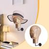 Wall Mount Hat Display Stand Decorative Head for Beauty Stores Closet