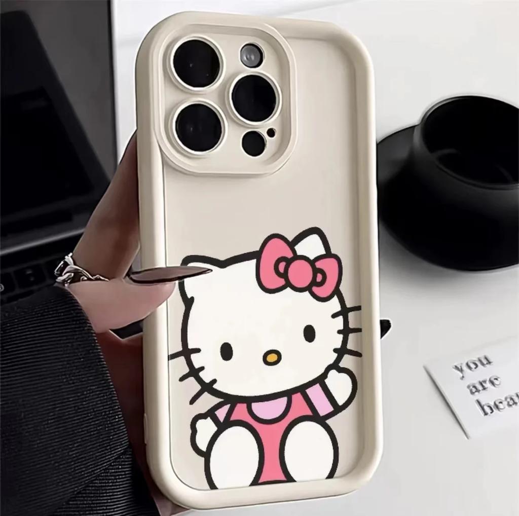 Sanrio Hello Kitty Phone Case For IPhone 16 15 14 13 12 11 Pro Max Mini XR XS X 7 8 Plus Soft TPU Back Cover