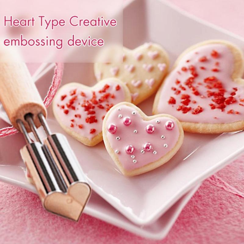 Vegetable Fruit Cutter Star Flower Heart Shapes Stainless Steel Cookie Stamps