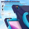 For Lenovo Tab 10.1 (2025) TB311XU/Zhaoyang K10C Case TPU + PC + Silicone Tablet Cover Swivel Kickstand Handle Grip