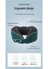 U-Shaped Memory Foam Travel Pillow with Foldable Neck Support, Breathable Design, and Optional Logo Printing.
