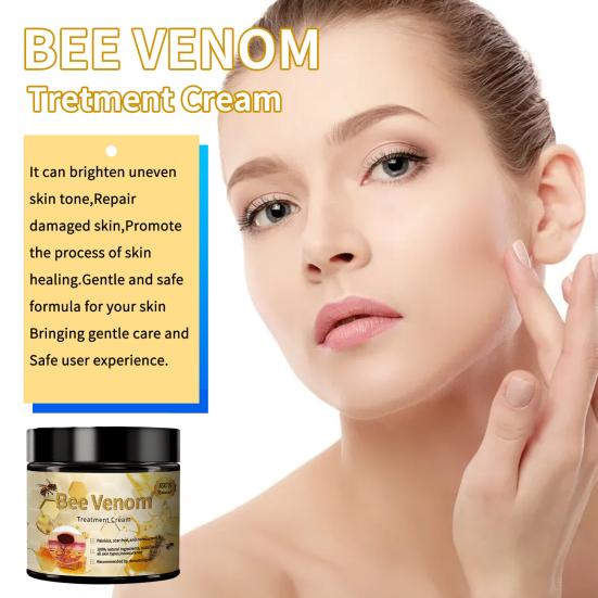Bee Venom Cilt Onarım Kremi 60g Tüm Cilt Tipleri İçin Nemlendirici Krem Doğal Özler Güvenli İçerikler Cilt Onarım Kremi