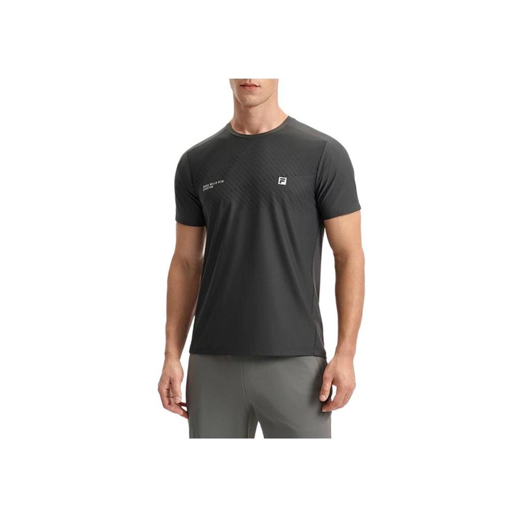New FILA AthleticsFitness T Shirt Men's Dark Ink Gray A11M521115FDY