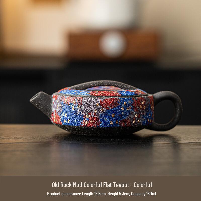 Red Rock Ore Style Handmade Ceramic Kung Fu Teapot