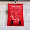 Square Fire Blankets Fiberglass Fire Shelter Safety Cover  for People Home Car Kitchen Safety