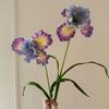 Oil Painting Iris Flowers, Fake Flowers, Simulated Flowers, Decoration, High-end Feeling, Realistic, Table Flower Arrangement, Simulated Bouquet