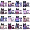 Kpop Demon Hunters School Backpack Set With Oxford Fabric And Air Cushion Straps For Students