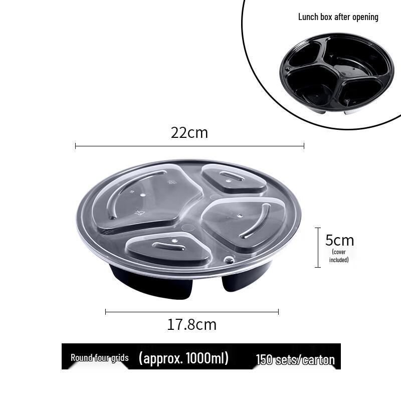 Jiemengzhe Disposable Multi-Compartment Food Containers