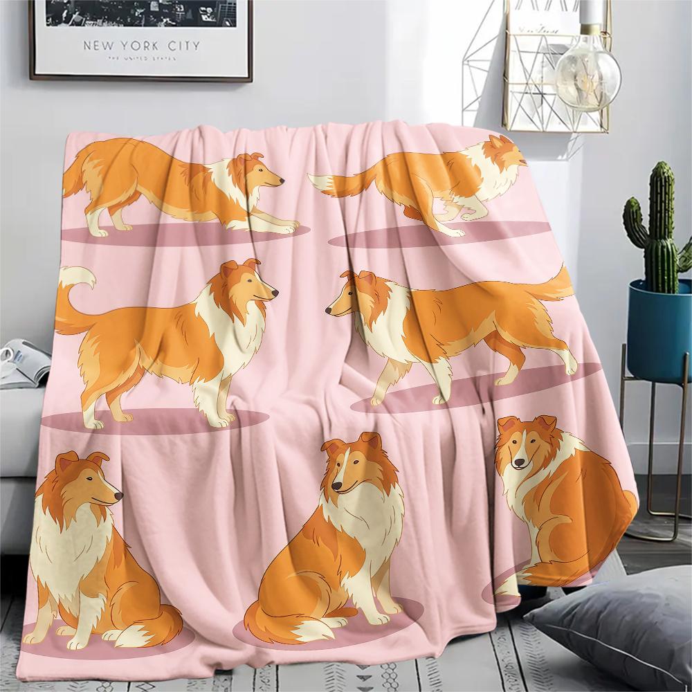 Pink background cat dog Print Flannel Blanket,High quality Comfortable for All Seasons,Home Decor,Warmth and Comfort,Perfect for Christmas Gifts