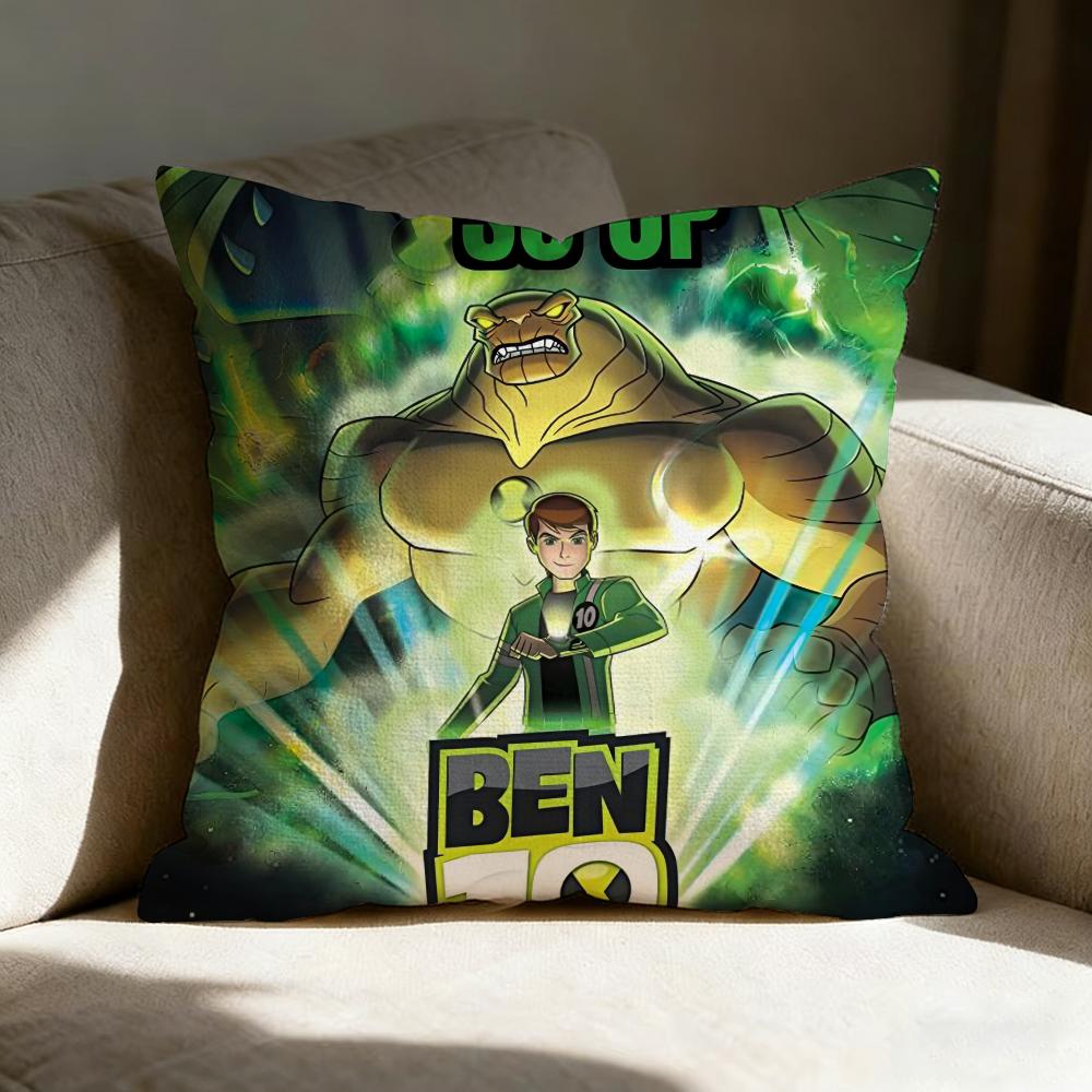 Cartoon B-Ben 10 Cool Pillow Case pillowcase, double-sided printed, sofa cushion, bedroom headboard pillow