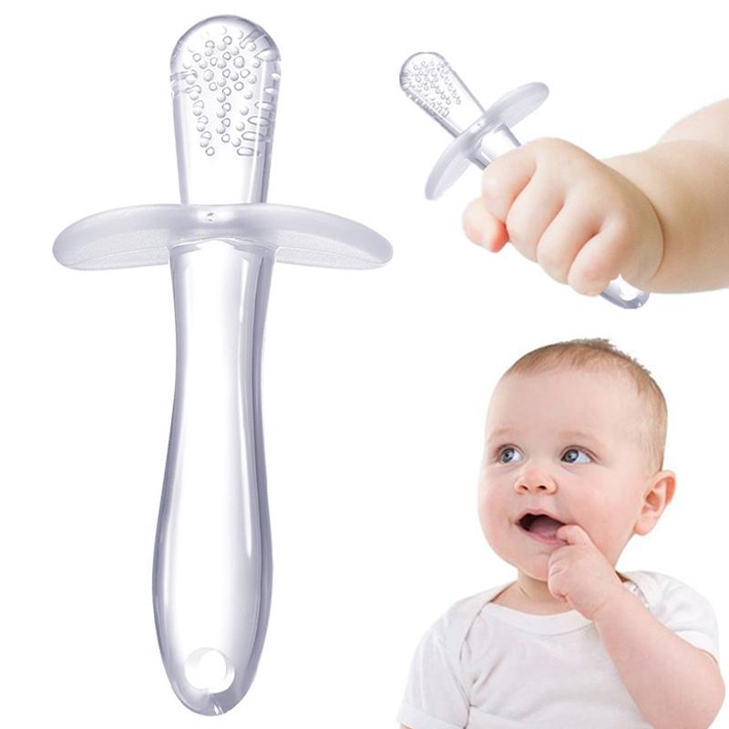 1PC Baby Silicone Teether Infant Grind Chewable Training Tooth Tools