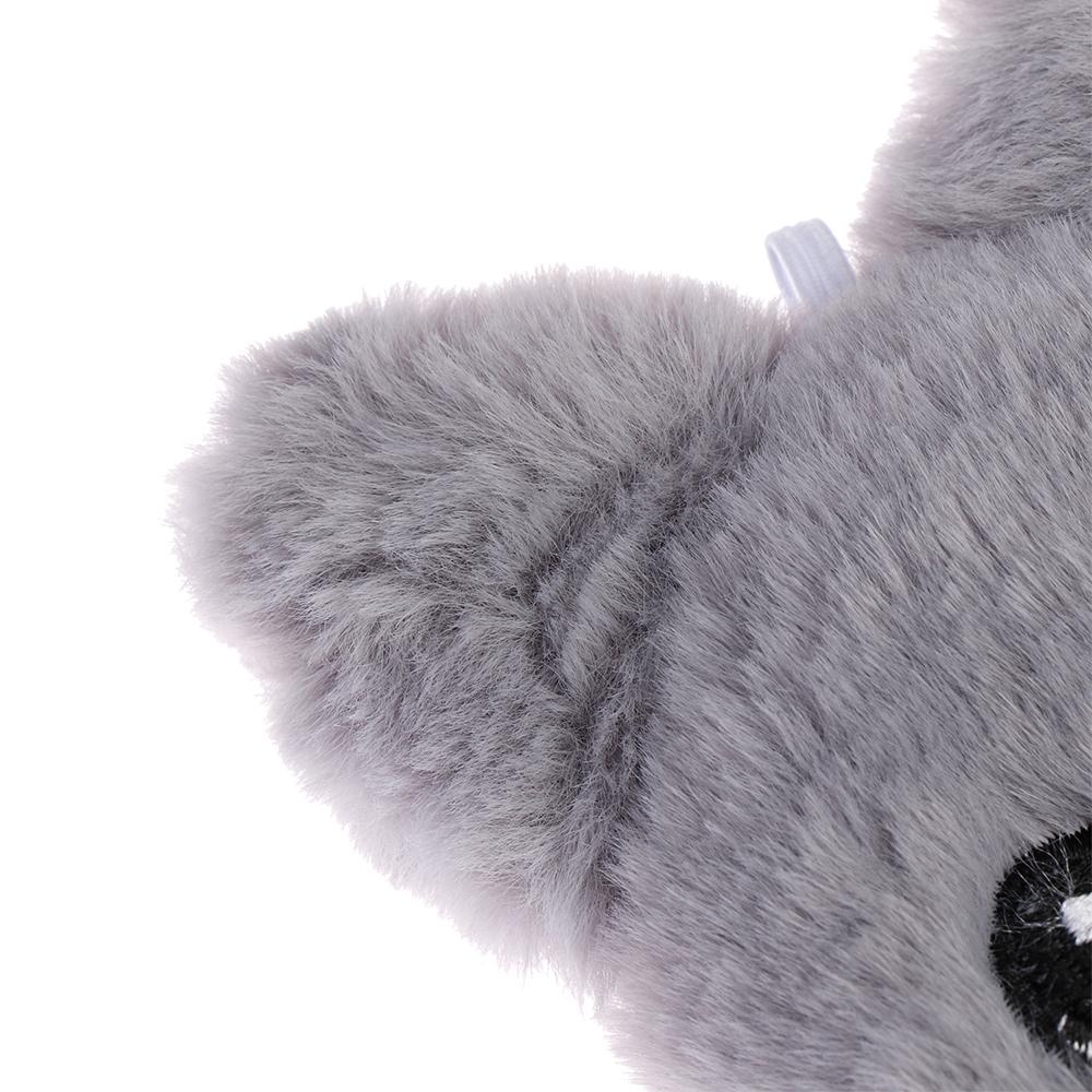 Winter Soft Cute Cat Warm Mittens Plush Thick Half finger Faux Rabbit Hair Gloves