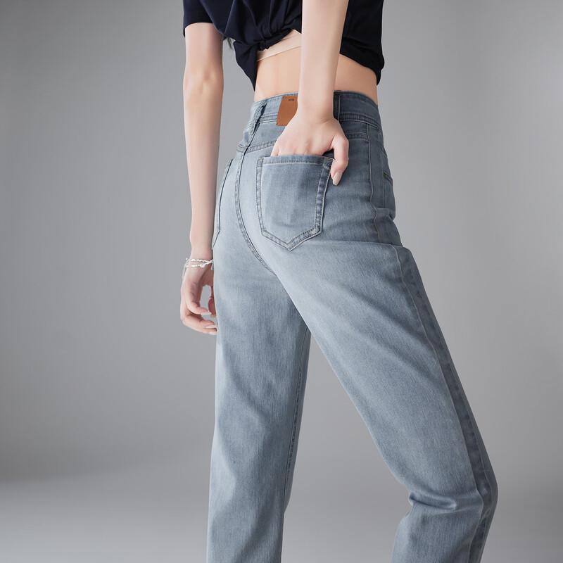 SOFSIL Women's High-Waist Cropped Slim Jeans