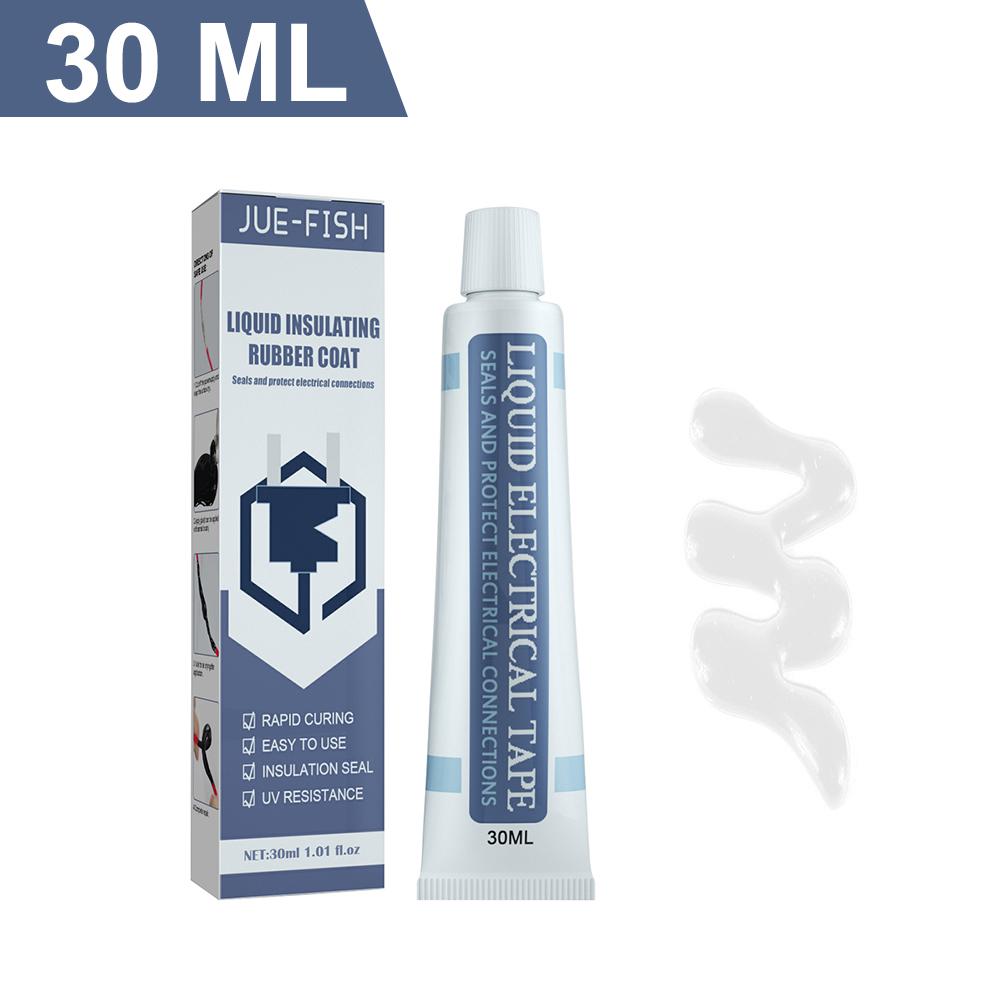 

30/50 мл жидкая изоляционная электроизоляционная лента быстросохнущий клей водонепроницаемый для кабеля проводов уплотнительная паста защита от ультрафиолета автомобильный отремонтированный инструмент