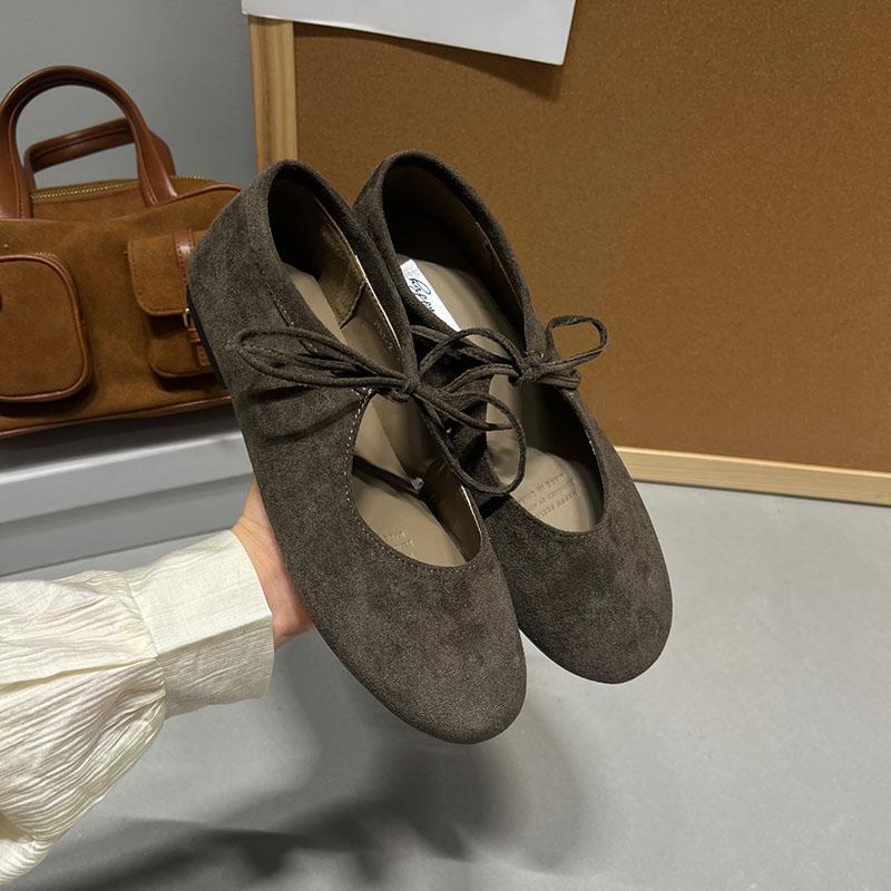 Fashion Butterfly-Knot  Women Flats with Shoes Casual Female Soft Footwear Round Toe Ladies Flats Slip on Shoes 40 серый