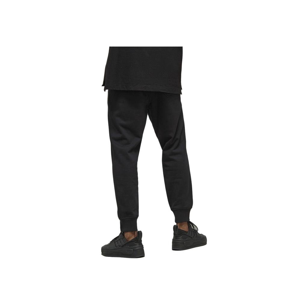 adidas Y-3 Organic Cotton Terry Cuffed Pants Black Men Streetwear H44799