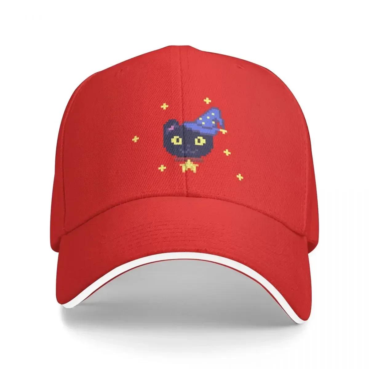 Cat Wizard Pixel Art Pixel Art Cat Design Cat TShirt Design tee Design Tee Baseball Cap Big Size Hat Boy Child Womens