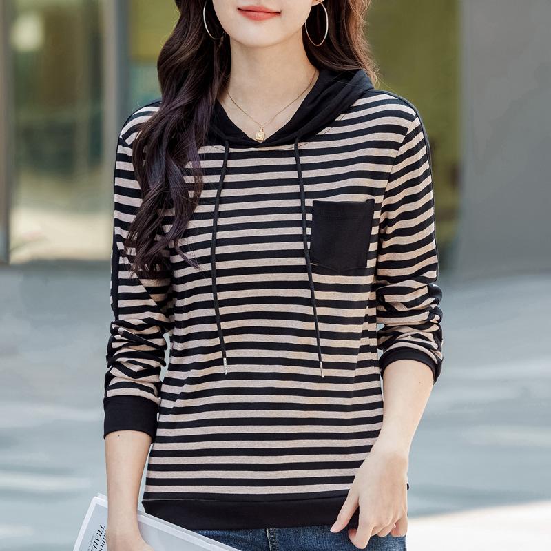 Autumn and Winter Women's Hooded Casual Loose Fashion Versatile Long-sleeved Sweatshirt