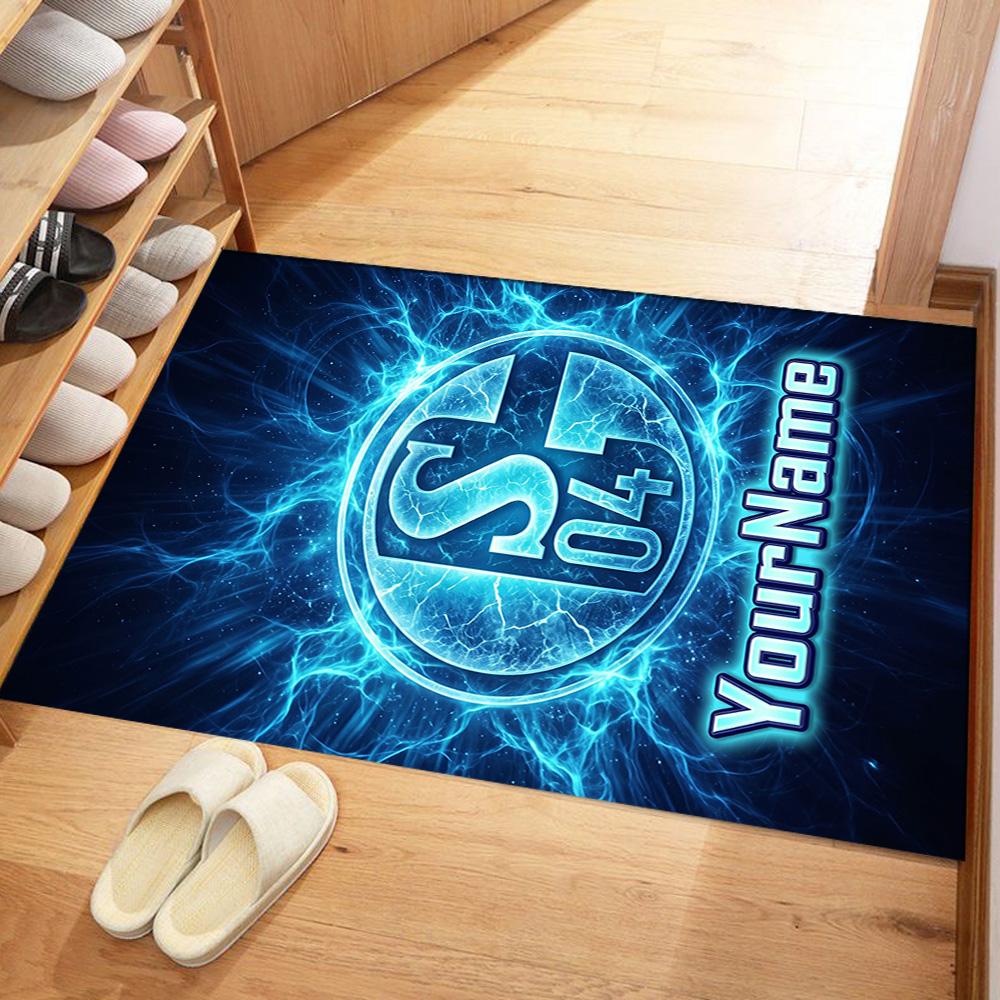 Fc Schalke 1 Personalisierter Teppich Perfekt für Spielzimmer Dekorieren Sie das Zimmer Outdoor-Spielzimmer Rutschfester Teppich Büro Wohndekoration Spirituelles Geschenk