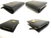 Authentic GUCCI Double G Black Red Leather Bifold Wallet Compact Wallet #b089  Open box