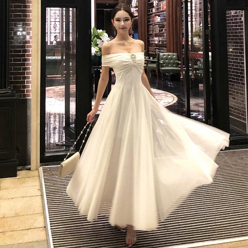 

One Dress and More Summer Dress, White Moonlight Tube Top, Mesh, Big Pendulum Dress L фіолетовий