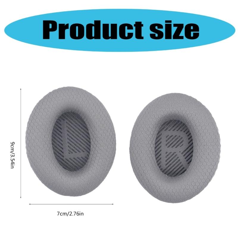 Thick Memory Foam Ear Pad Compatible for QC35 QC35II Headsets Earmuff for Superior Noise Isolation Enhances Sound