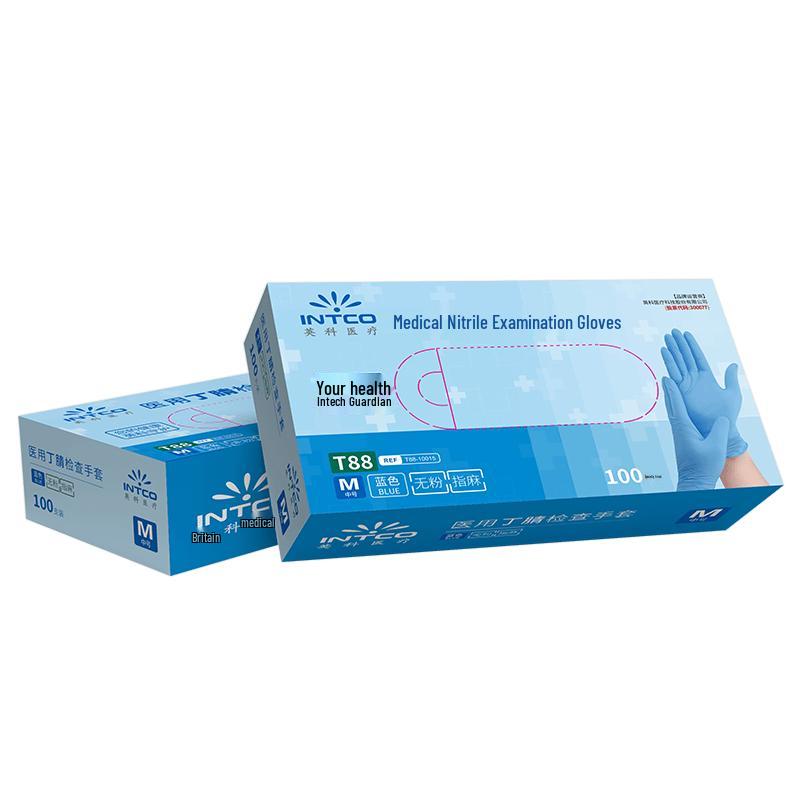 INTCO Medical Thickened Disposable Nitrile Gloves Large (L)