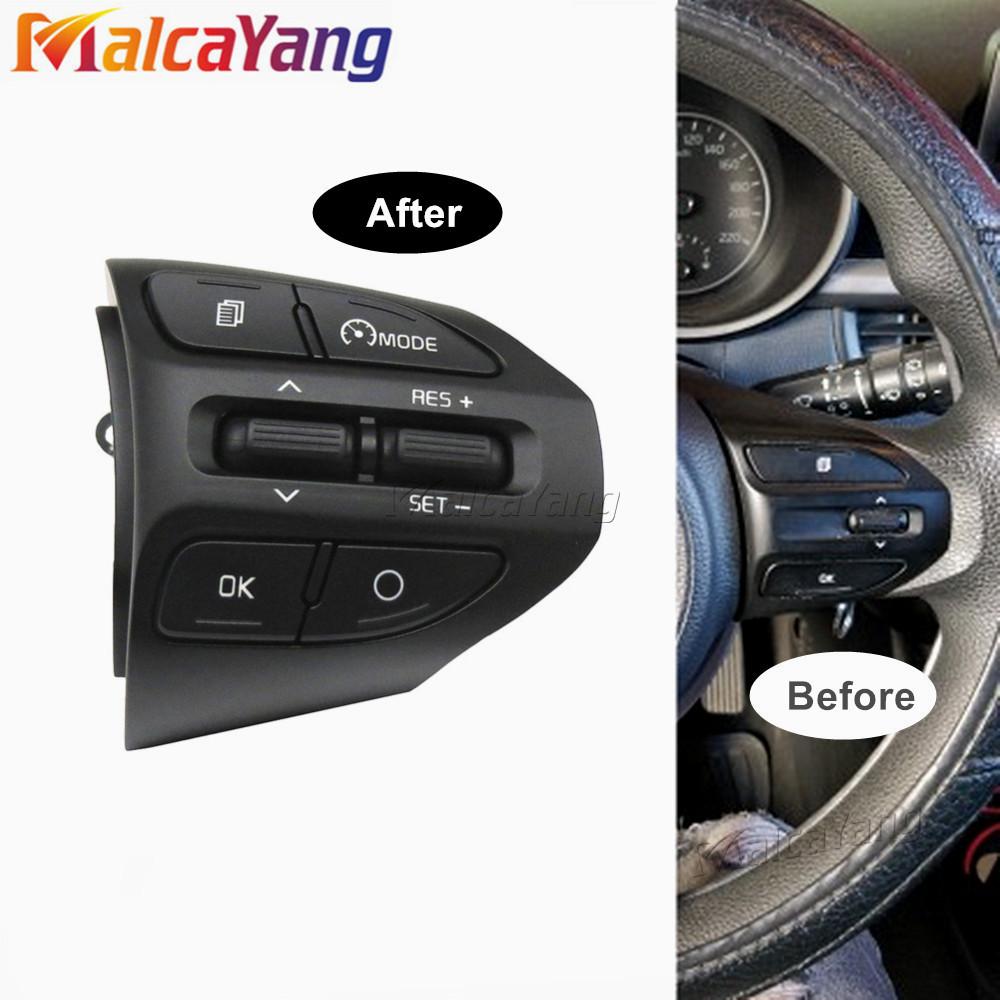 For KIA K2 RIO IKSLAIN AUGUST X-LINE LUXE RED LINE Steering Wheel Cruise Control Button Bluetooth Audio Phone Volume Switch Car