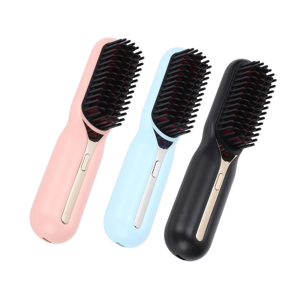 Hair Straightener Brush Negative Ion Curling Straightening Ion Dual Use Electric Hair Styling Comb F