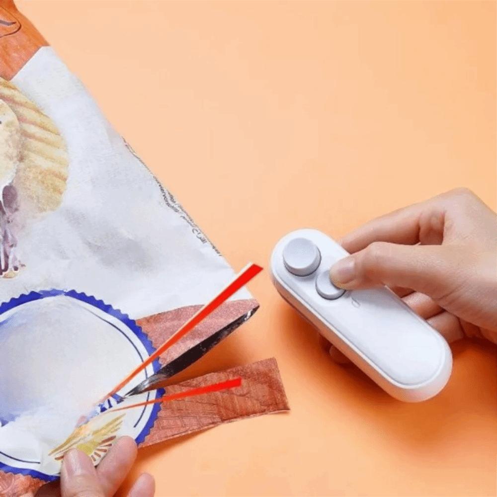 2 In 1 Mini Heat Bag Sealing Machine Moisture-Proof Food Sealer Clip Snack Bag Resealer Candy