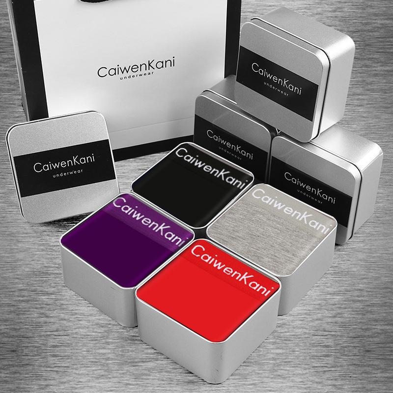 Herren-Boxershorts, atmungsaktiv, aus reiner Baumwolle und Modal, Four Corners Tide Graphene, dünne Jungen-Shorts, Geschenkbox