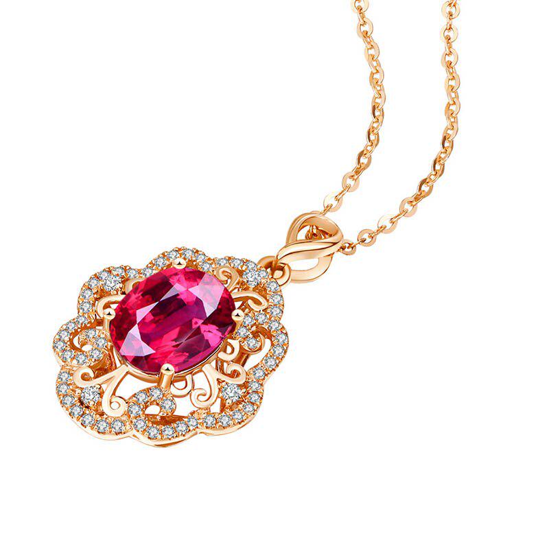 Lindon Women Necklace Pendant Copper Alloy Zircon Fashion Gift