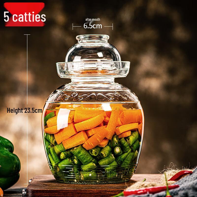 Thickened Glass Pickling Jar